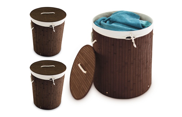 Laundry Basket - Collapsible Washable Bag With Lid