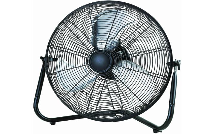 Mainstays New 20-inch 3-Speed High-Velocity Steel Floor Fan, Black