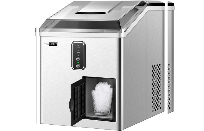 VIVOHOME Electric 2 1 Countertop Ice Maker, Ice and Water Dispenser Machine 48lbs_Day