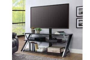 Whalen Xavier 3-in-1 Television Stand for T.V.s up to 70_, Blacktertainment Center