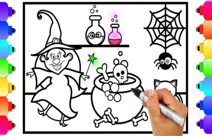 Easy Halloween Coloring Pages for Toddlers