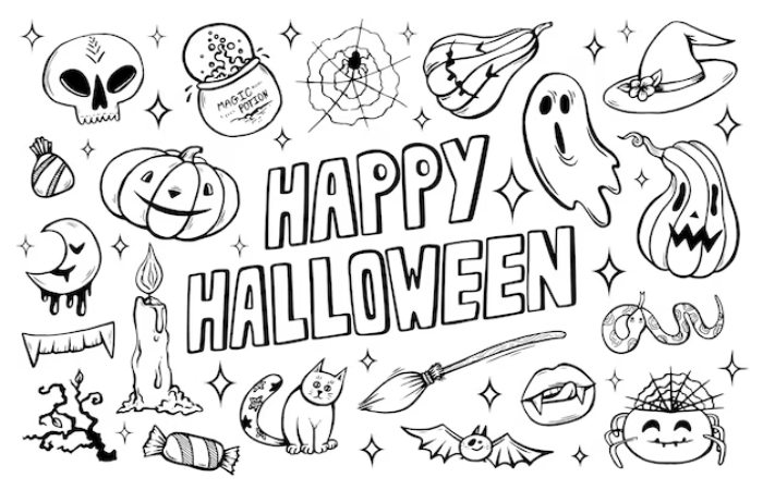 Happy Halloween Coloring Pages