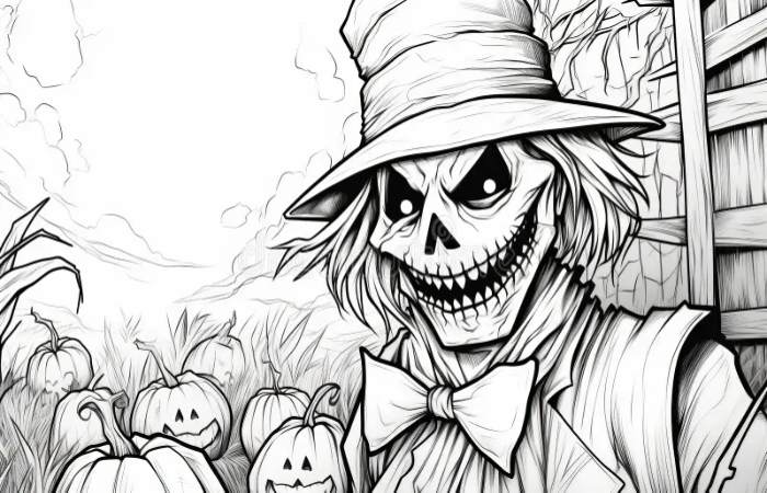 Scary Halloween Coloring Pages