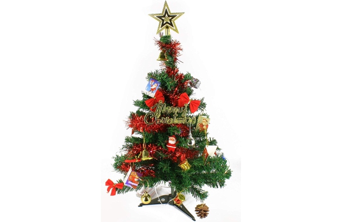 Wideskall 2 Feet Tabletop Artificial Mini Green Christmas