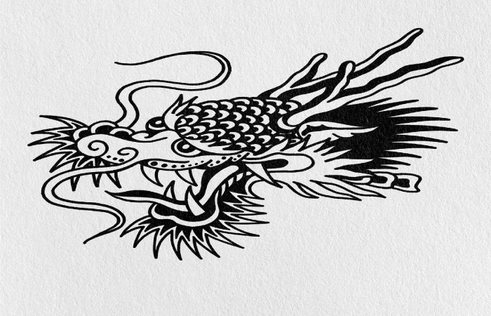 Traditional Dragon Drawing